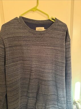 UGG Men’s Heathered Blue Crewneck Sweater